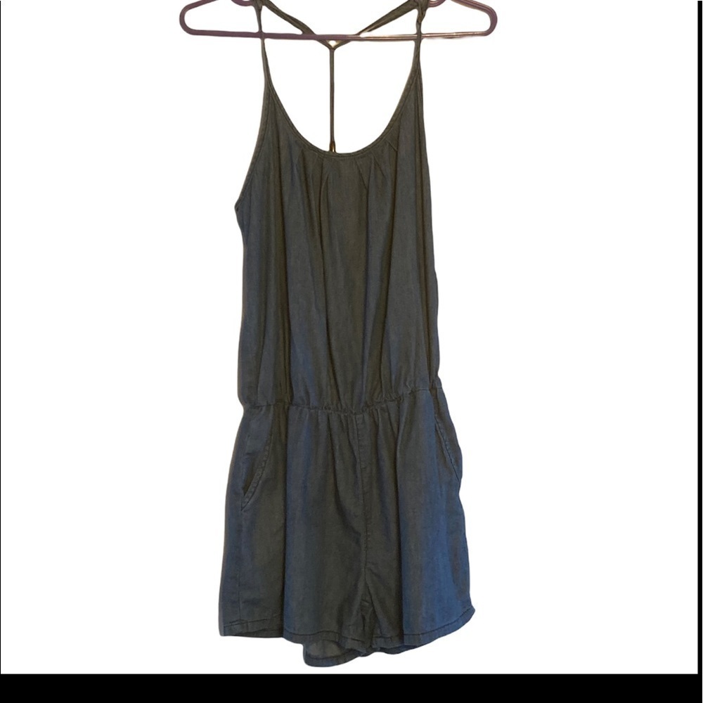 Indigo Rein Romper Side Zipper Black Women's Size Medium‎